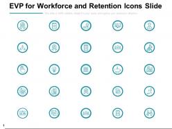 Evp for workforce and retention icons slide growth startegy ppt powerpoint slides