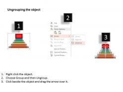 Ew five staged strategic planning diagram flat powerpoint design