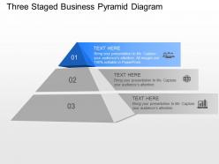 Ew three staged business pyramid diagram powerpoint template