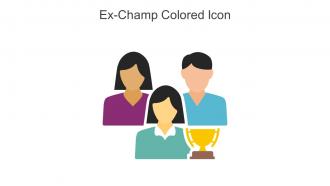 Ex Champ Colored Icon In Powerpoint Pptx Png And Editable Eps Format