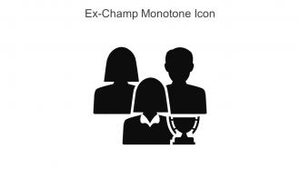 Ex Champ Monotone Icon In Powerpoint Pptx Png And Editable Eps Format