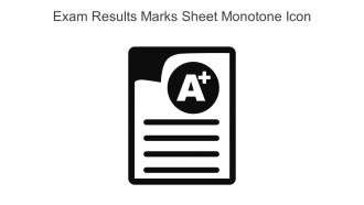 Exam Results Marks Sheet Monotone Icon In Powerpoint Pptx Png And Editable Eps Format