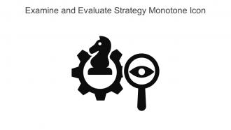 Examine And Evaluate Strategy Monotone Icon In Powerpoint Pptx Png And Editable Eps Format