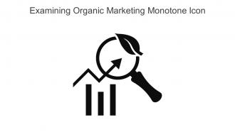 Examining Organic Marketing Monotone Icon In Powerpoint Pptx Png And Editable Eps Format