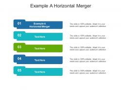 Example a horizontal merger ppt powerpoint presentation show images cpb