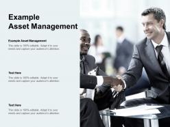 Example asset management ppt powerpoint presentation pictures slide download cpb