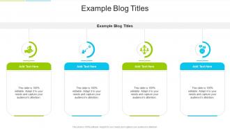 Example Blog Titles In Powerpoint And Google Slides Cpb