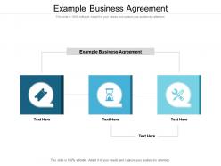 Example business agreement ppt powerpoint presentationmodel brochure cpb
