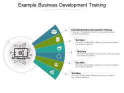 Example business development training ppt powerpoint presentation icon outline cpb