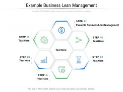 Example business lean management ppt powerpoint presentation professional vector cpb