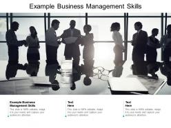 Example business management skill ppt powerpoint presentation icon introduction cpb