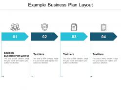 Example business plan layout ppt powerpoint presentation guidelines cpb