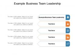 Example business team leadership ppt powerpoint presentation infographic template graphic images cpb