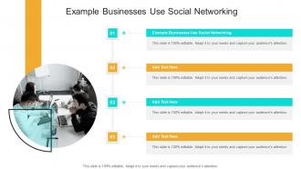 Example Businesses Use Social Networking In Powerpoint And Google Slides Cpb