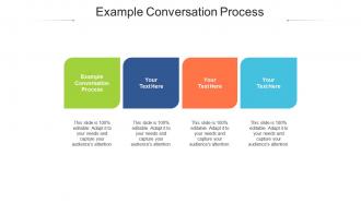 Example conversation process ppt powerpoint presentation deck cpb