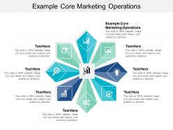 Example core marketing operations ppt powerpoint presentation pictures slides cpb