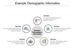 Example demographic information ppt powerpoint presentation model graphics cpb