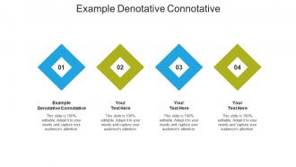 Example denotative connotative ppt powerpoint presentation icon example introduction cpb