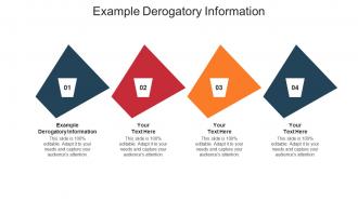 Example derogatory information ppt powerpoint presentation layouts deck cpb