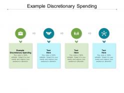 Example discretionary spending ppt powerpoint presentation pictures cpb