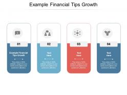 Example financial tips growth ppt powerpoint presentation slides aids cpb
