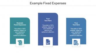 Example Fixed Expenses Ppt Powerpoint Presentation Layouts Slide Cpb