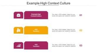 Example High Context Culture Ppt Powerpoint Presentation Portfolio Layouts Cpb