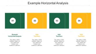 Example Horizontal Analysis Ppt Powerpoint Presentation Show Outfit Cpb