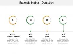 Example indirect quotation ppt powerpoint presentation icon background cpb