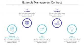 Example Management Contract Ppt Powerpoint Presentation Outline Images Cpb
