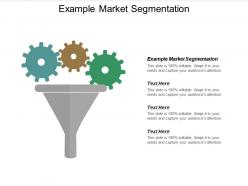 Example market segmentation ppt powerpoint presentation icon graphics cpb