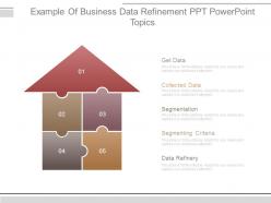 Example of business data refinement ppt powerpoint topics