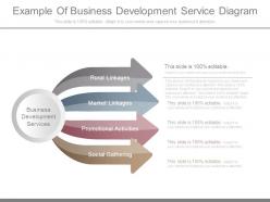 Example of business development service diagram