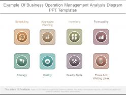 Example of business operation management analysis diagram ppt templates