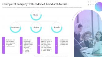 Example Of Company With Endorsed Brand Architecture Multi Brand Strategies For Different Market