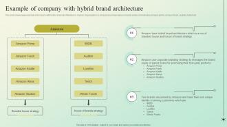 Example Of Company With Hybrid Brand Architecture Building A Brand Identity For Companies