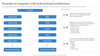 Example Of Company With Hybrid Brand Architecture Formulating Strategy With Multiple Product