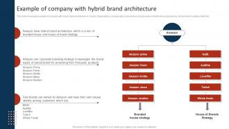 Example Of Company With Hybrid Brand Architecture Marketing Strategy To Promote Multiple