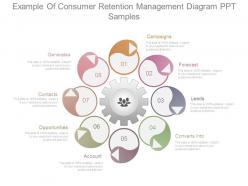 Example of consumer retention management diagram ppt samples