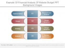 Example Of Financial Analysis Of Website Budget Ppt Background Images