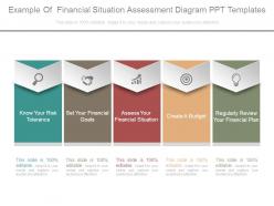Example of financial situation assessment diagram ppt templates