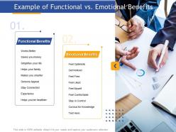 Example of functional vs emotional benefits sensory appeal ppt presentation guide