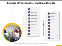 Example of functional vs emotional benefits simplifies your life ppt graphics