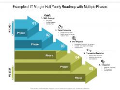 Example of it merger half yearly roadmap with multiple phases