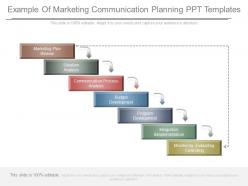Example of marketing communication planning ppt templates