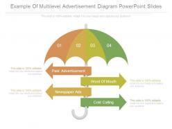 Example of multilevel advertisement diagram powerpoint slides