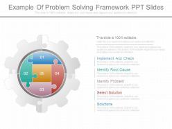 Example of problem solving framework ppt slides