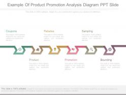 Example of product promotion analysis diagram ppt slide