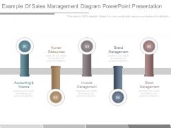 Example Of Sales Management Diagram Powerpoint Presentation
