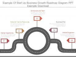 Example Of Start Up Business Growth Roadmap Diagram Ppt Example Download
